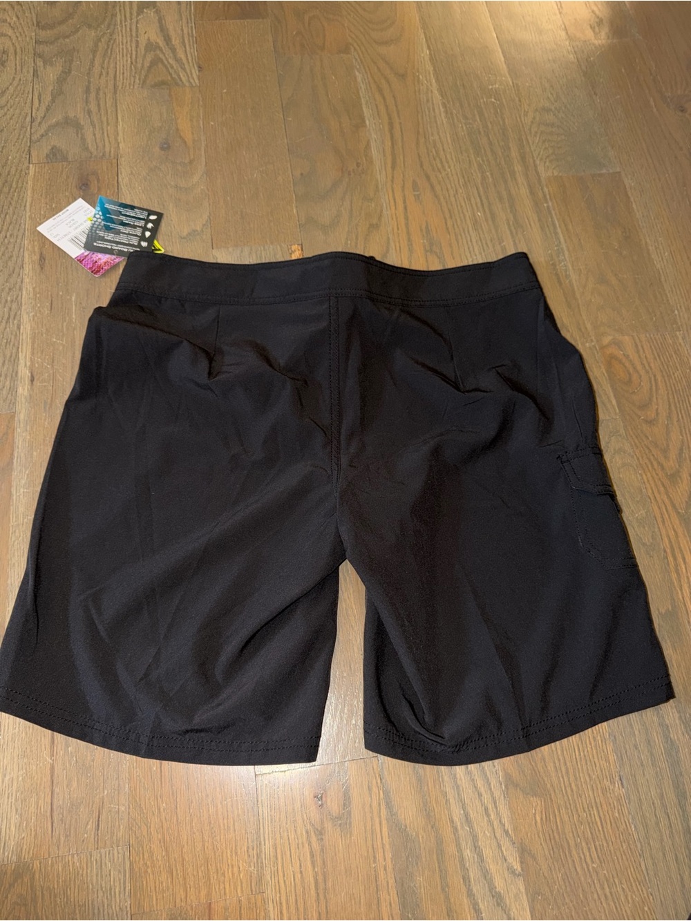 NWT Kanau SPF 50 Board Surf Swim Shorts Black Size 12 Women’s Quick Dry - Picture 3 of 5
